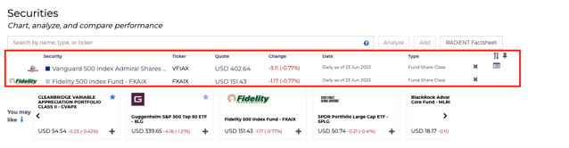 Compare Two Funds