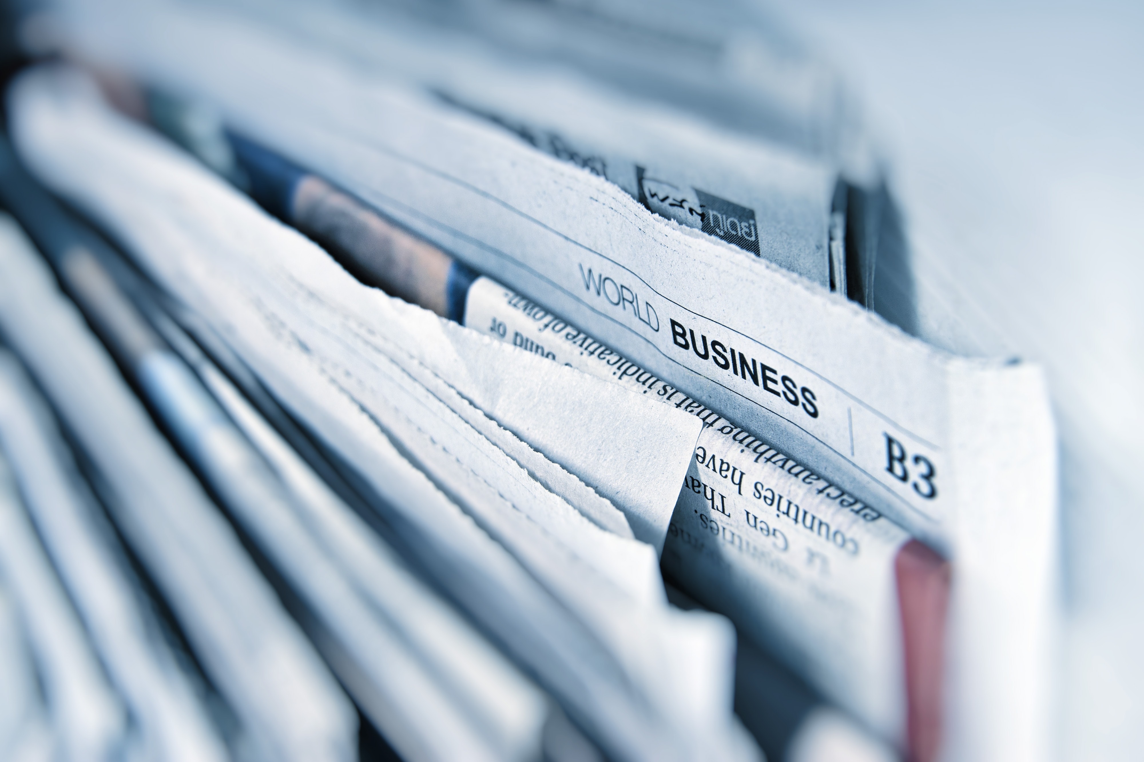 Newspaper sector: World business
